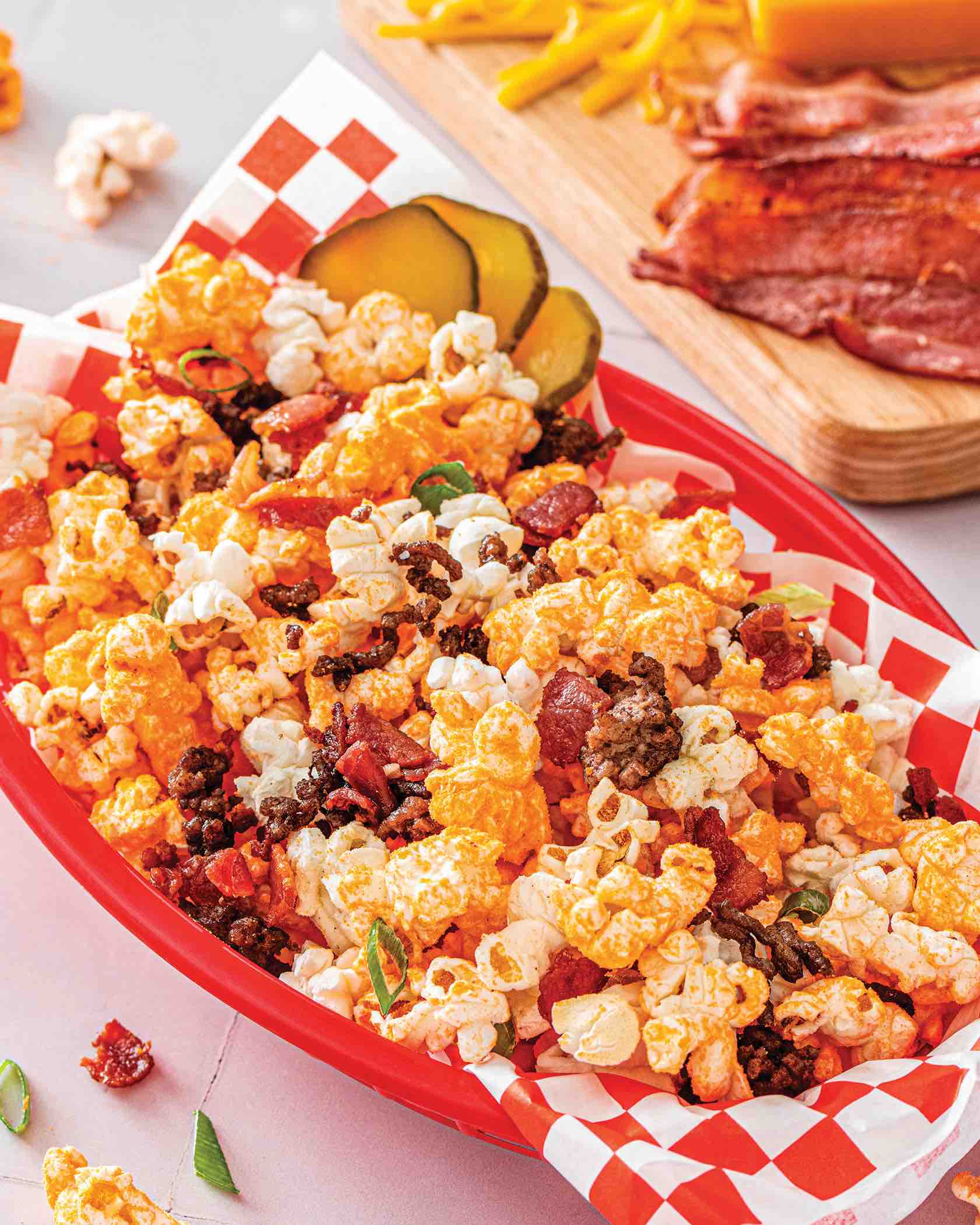 Bacon Cheeseburger Popcorn | marketplacepublications